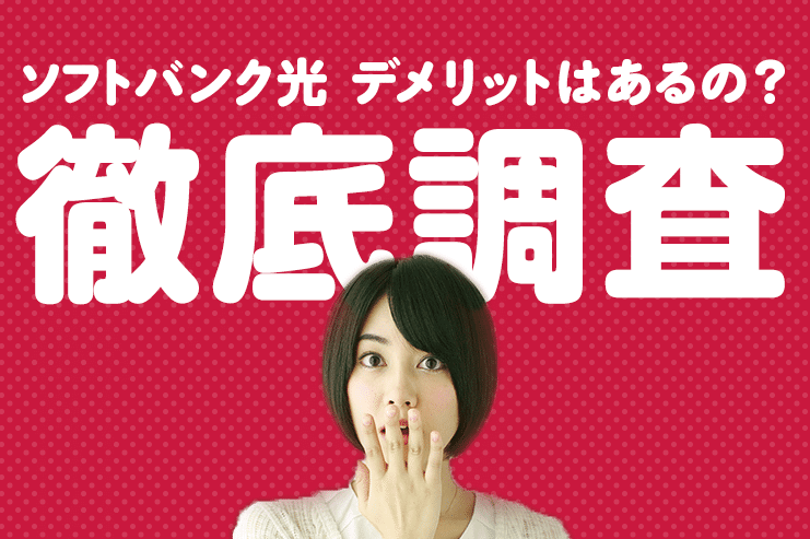 SoftBank 光のデメリット